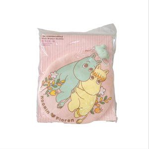 MOOMIN Hot Water Bag Bottle Rubber Warmer w/Moomin Cover & Mini Charm